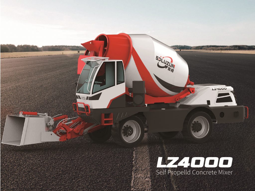 [2020新款LZ4000]自動(dòng)上料攪拌車，魯樽自上料攪拌車